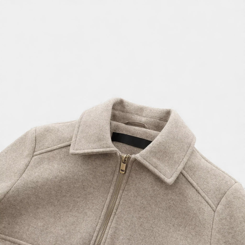 Velroismode | Women’s Long-Zip Heritage Jacket in Wool-Blend