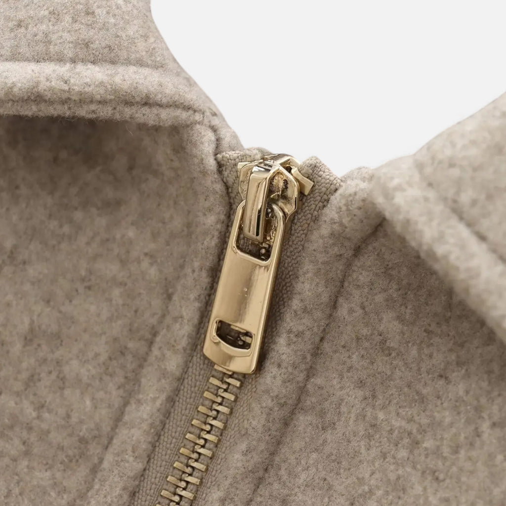 Velroismode | Women’s Long-Zip Heritage Jacket in Wool-Blend