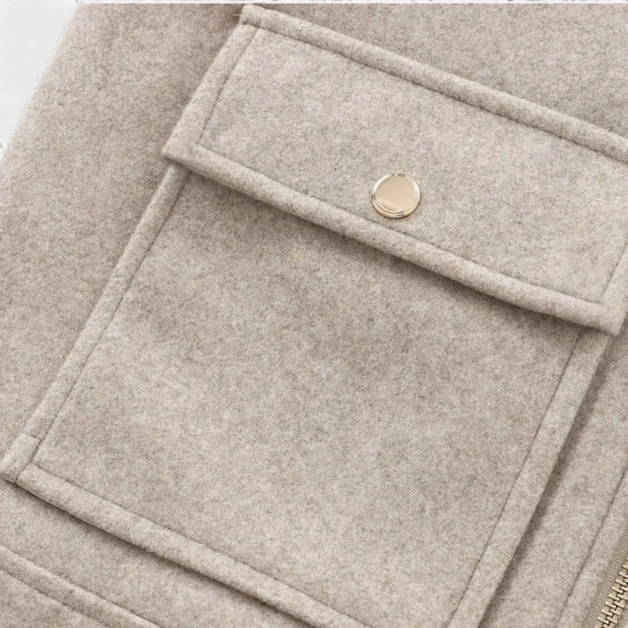 Velroismode | Women’s Long-Zip Heritage Jacket in Wool-Blend