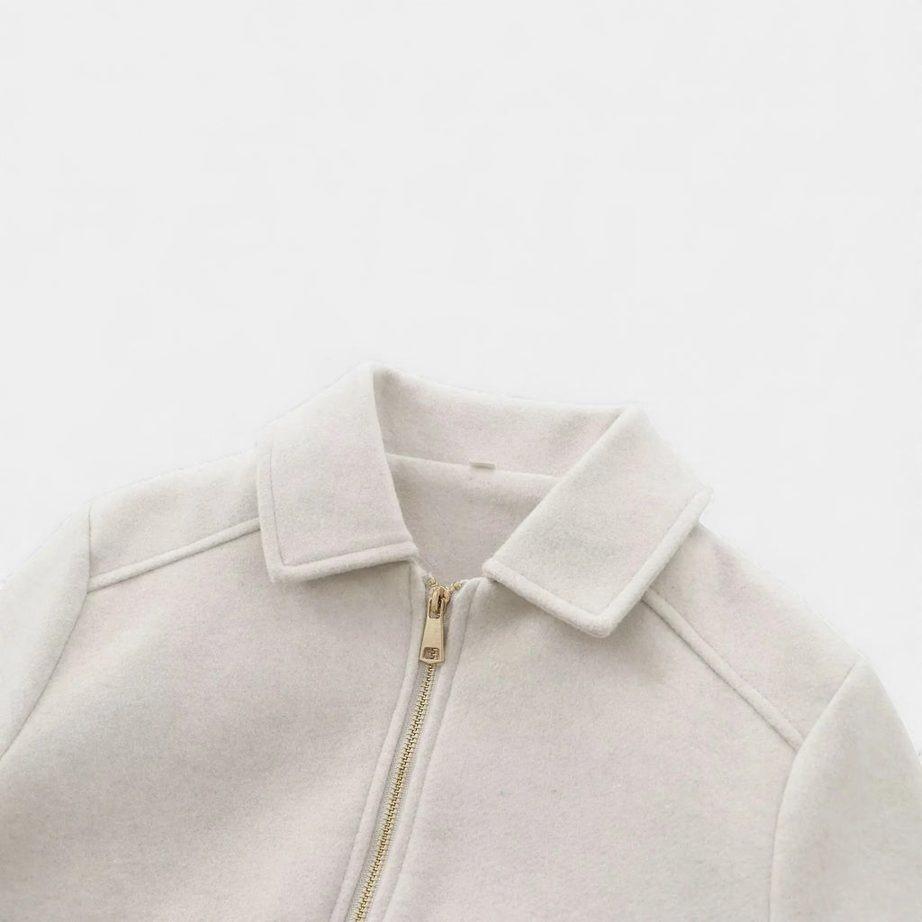 Velroismode | Women’s Long-Zip Heritage Jacket in Wool-Blend