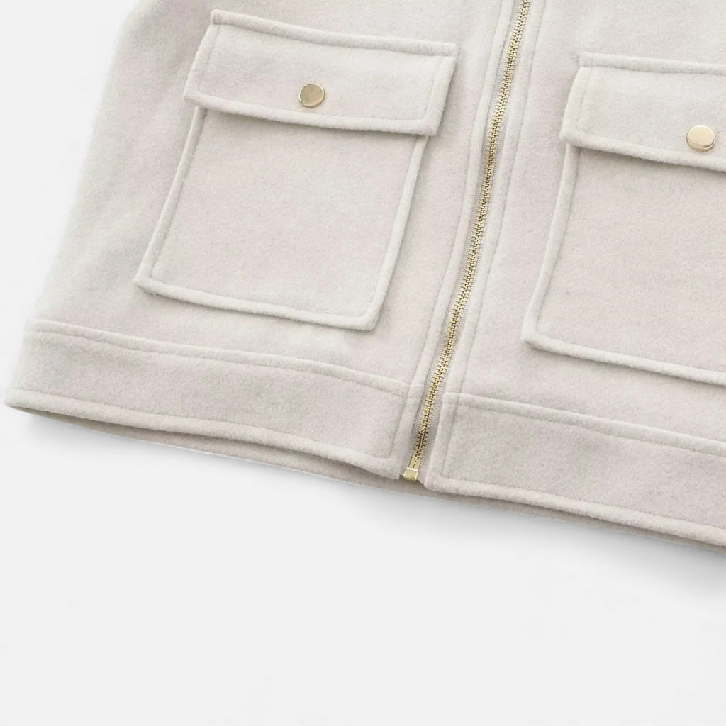 Velroismode | Women’s Long-Zip Heritage Jacket in Wool-Blend