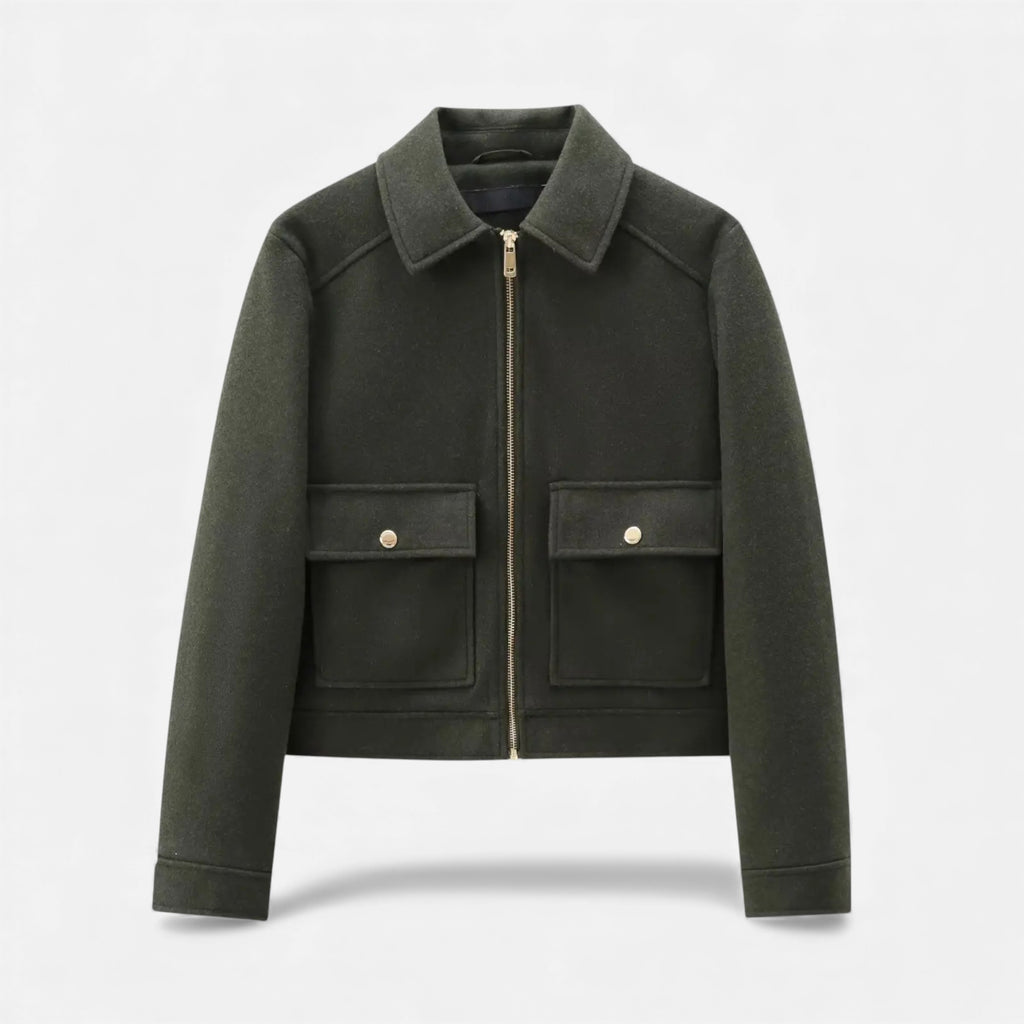 Velroismode | Women’s Long-Zip Heritage Jacket in Wool-Blend