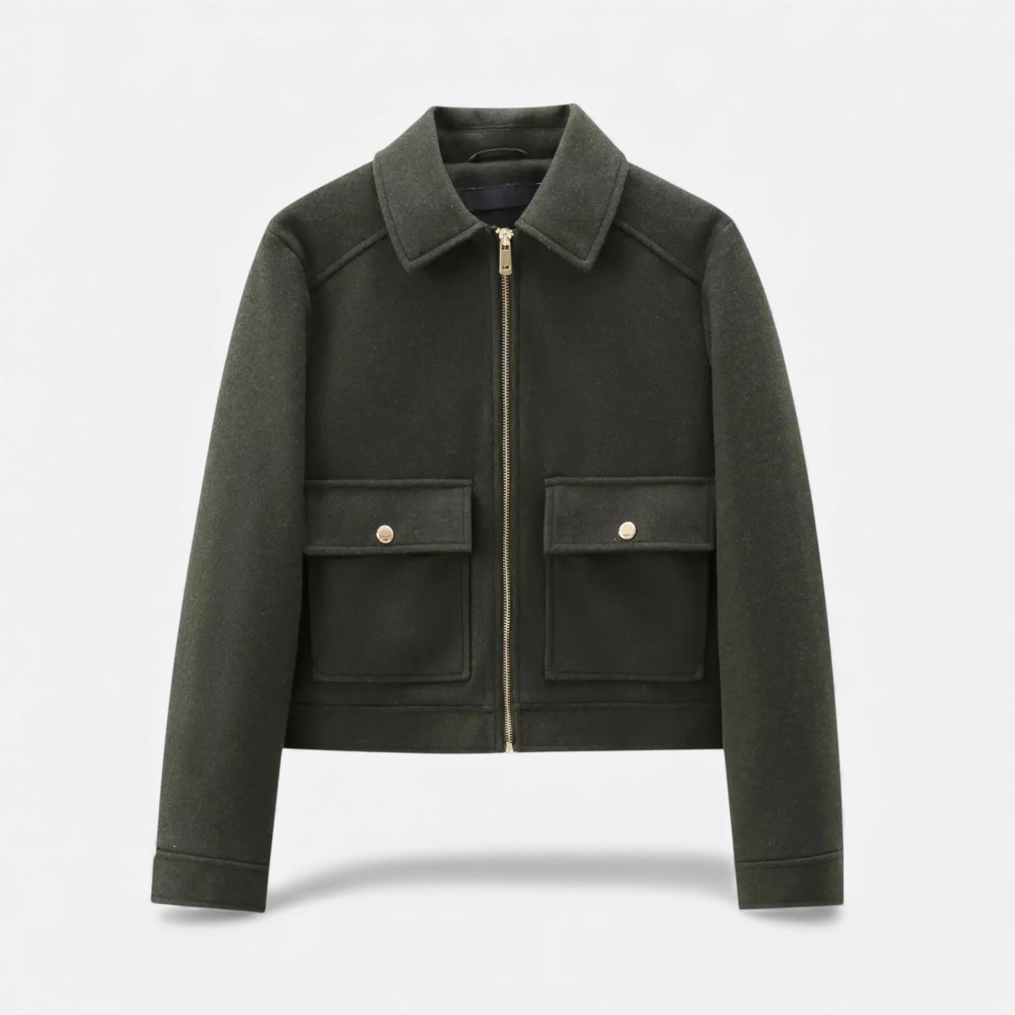 Velroismode | Women’s Long-Zip Heritage Jacket in Wool-Blend