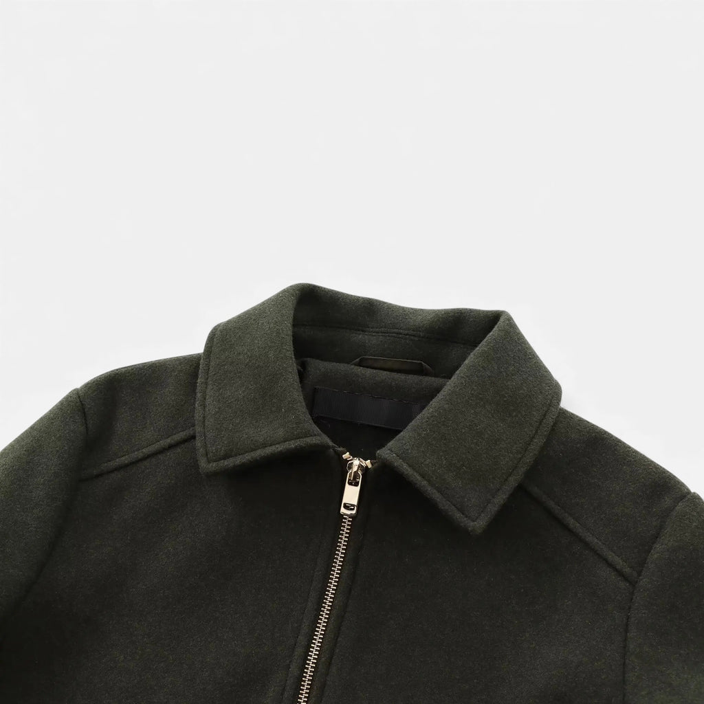 Velroismode | Women’s Long-Zip Heritage Jacket in Wool-Blend