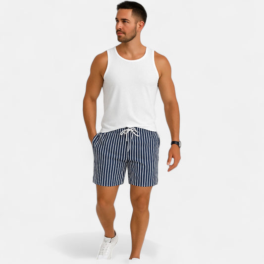VelroisMode | Men's Line Splicing Sports Shorts – Breathable, Bold, and Built for Summer Adventures