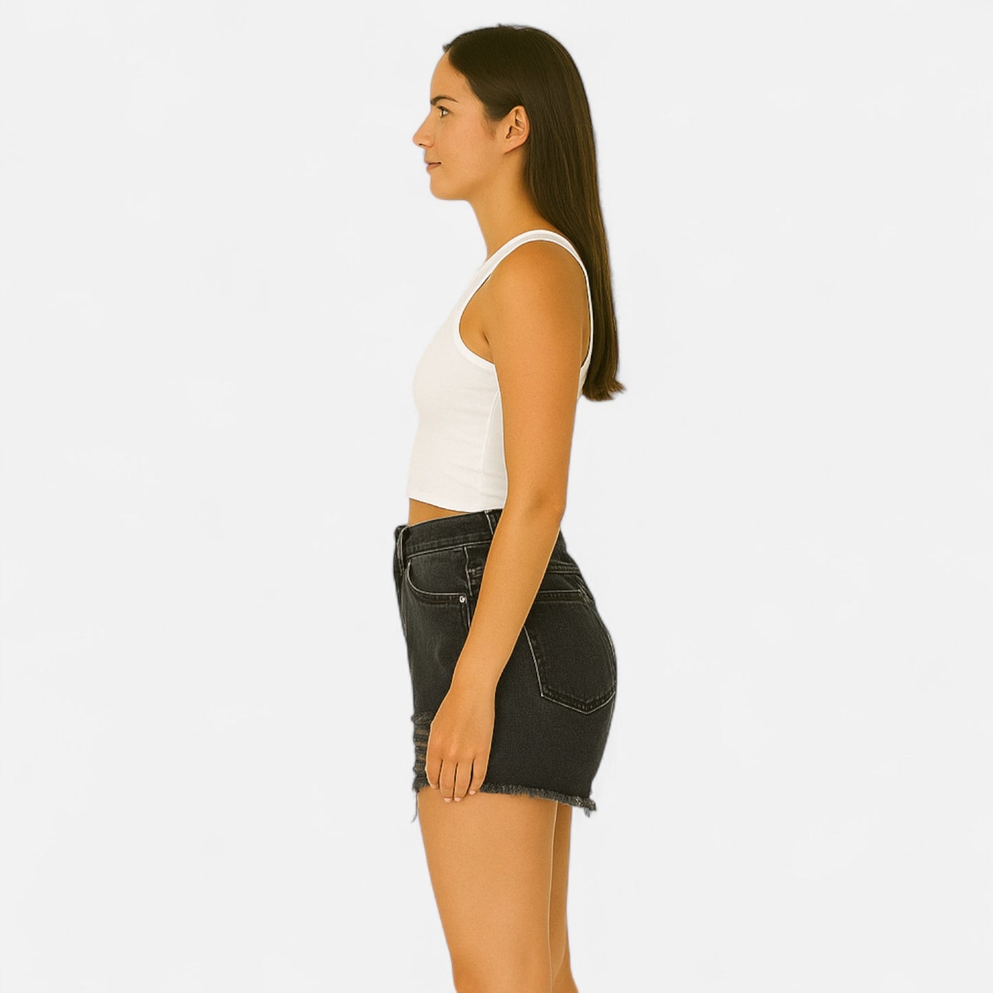 VelroisMode | Women's High-Waisted Cowboy Shorts – Effortless Elegance, Everyday Comfort