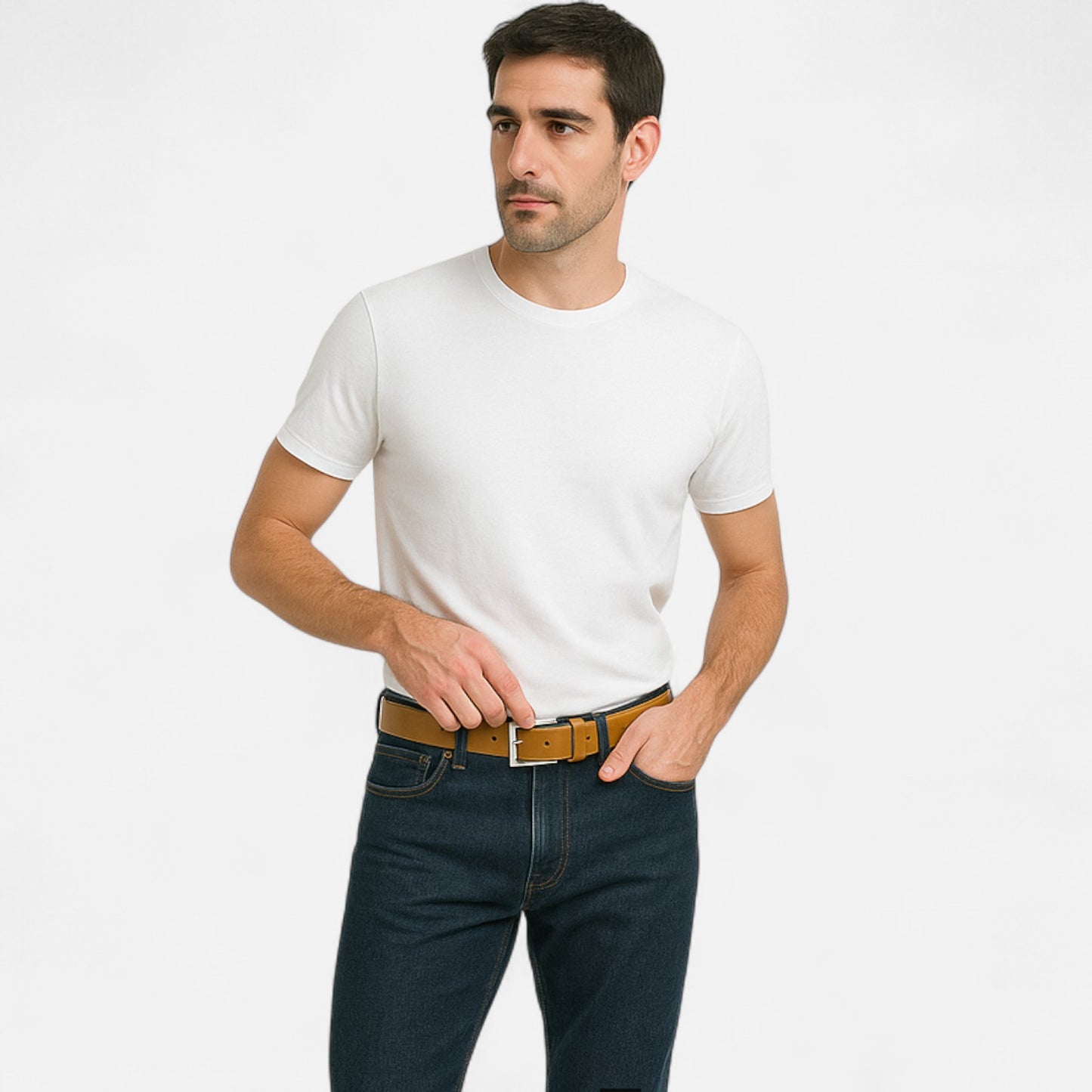 VelroisMode | Men's Classic Leather Belt – Timeless Elegance, Everyday Comfort