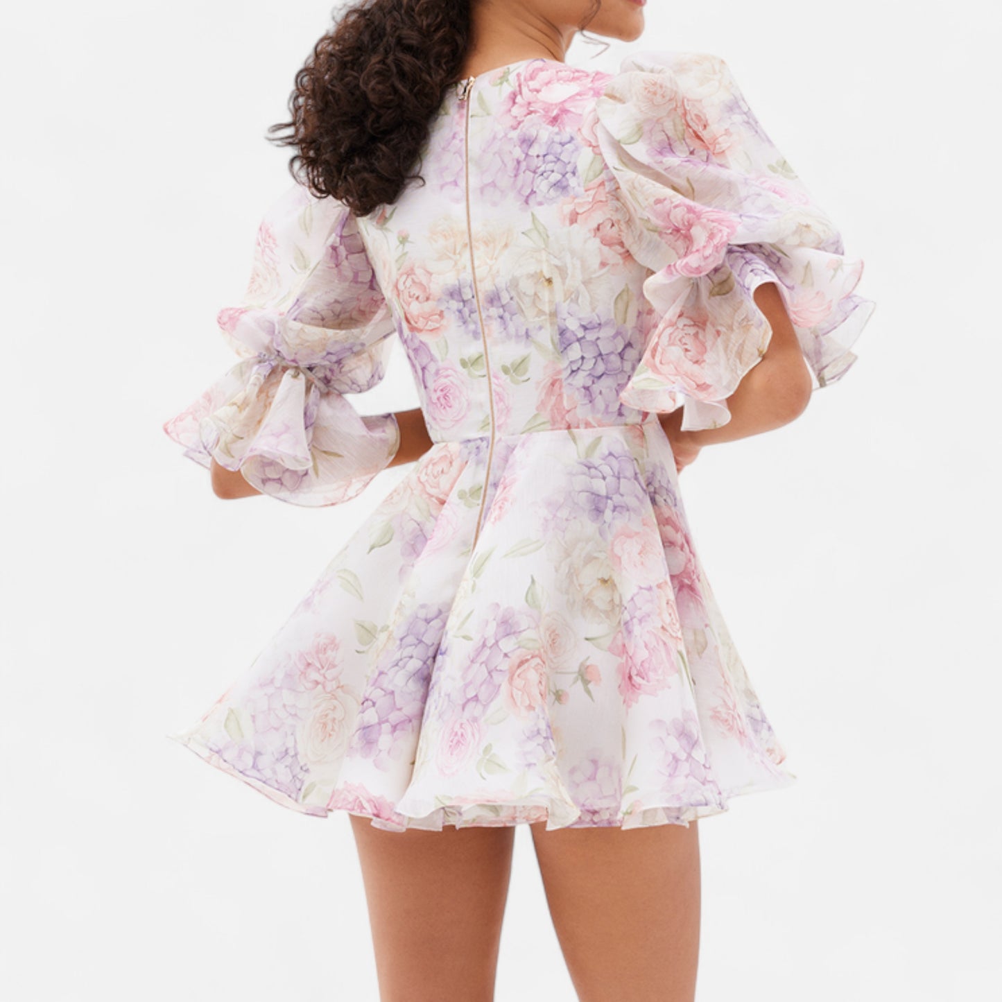 VelroisMode | Women's V-Neck Printed Mini Dress – Effortless Elegance, Everyday Comfort