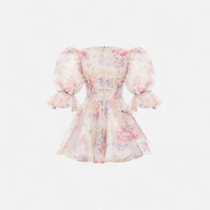 VelroisMode | Women's V-Neck Printed Mini Dress – Effortless Elegance, Everyday Comfort