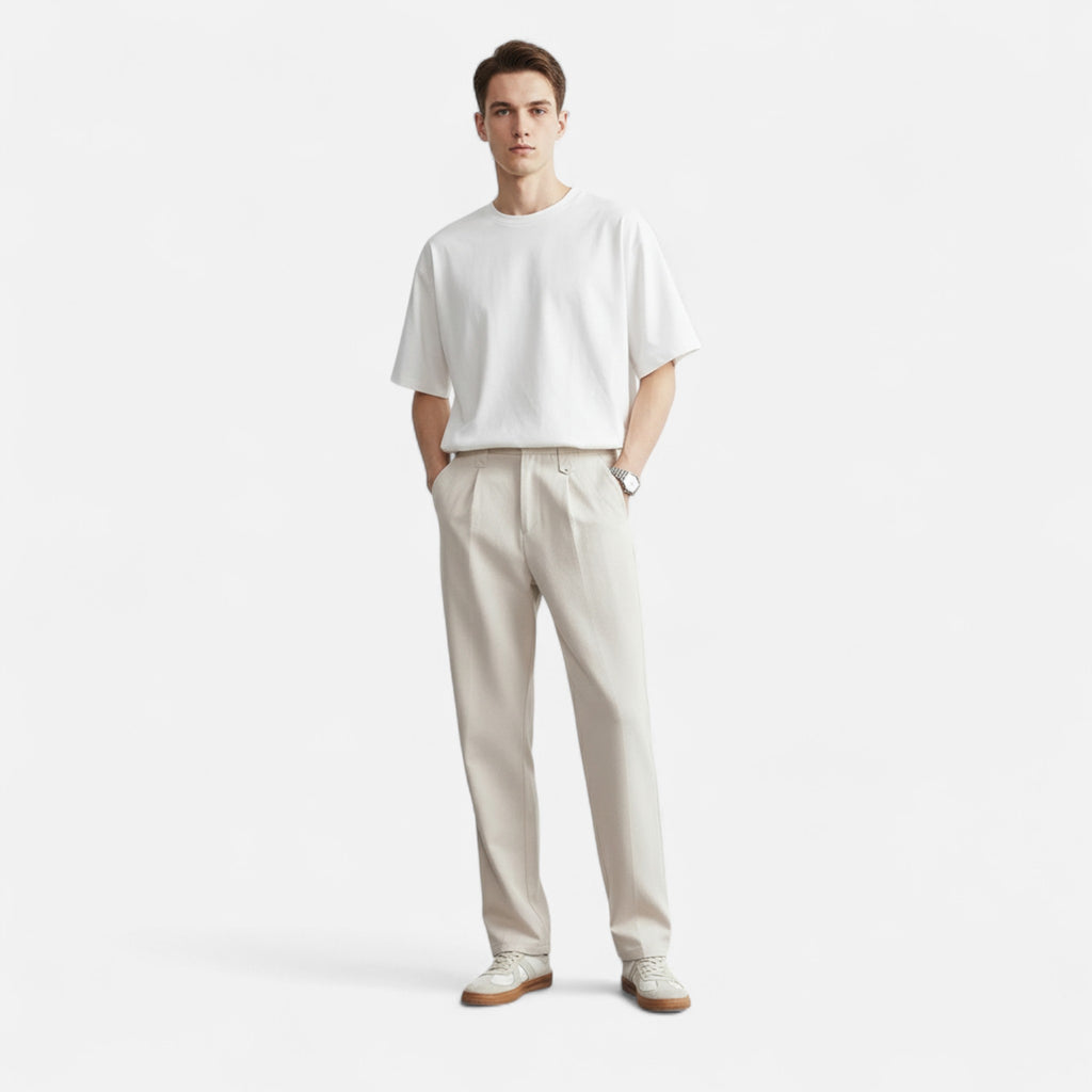 Velroismode | Men’s Straight Drape Casual Suit Pants