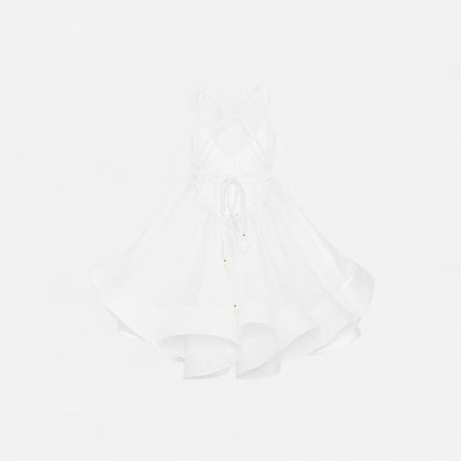VelroisMode | Women's V-Neck Printed Mini Dress – Effortless Elegance, Everyday Comfort