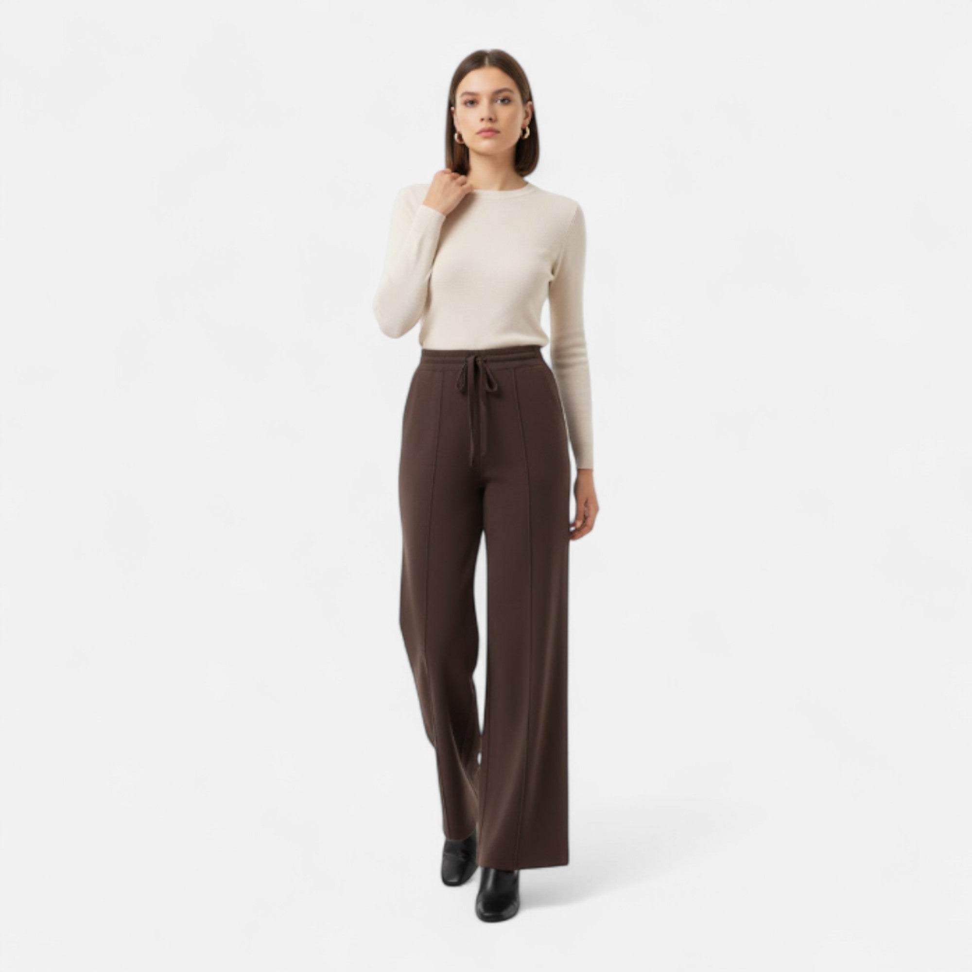 Velroismode | Knitted Wide-Leg Trousers
