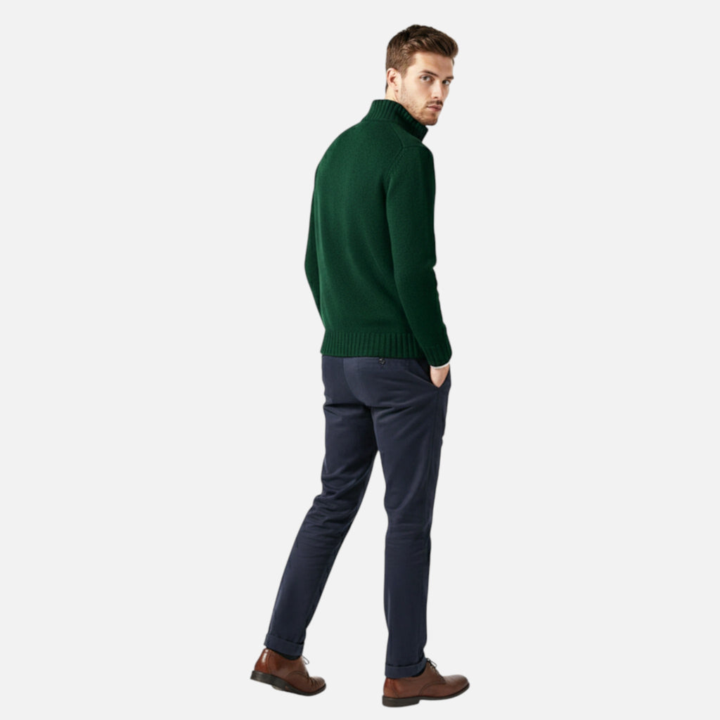 Velroismode | Men’s Long Sleeve Casual Zip-Up Sweater