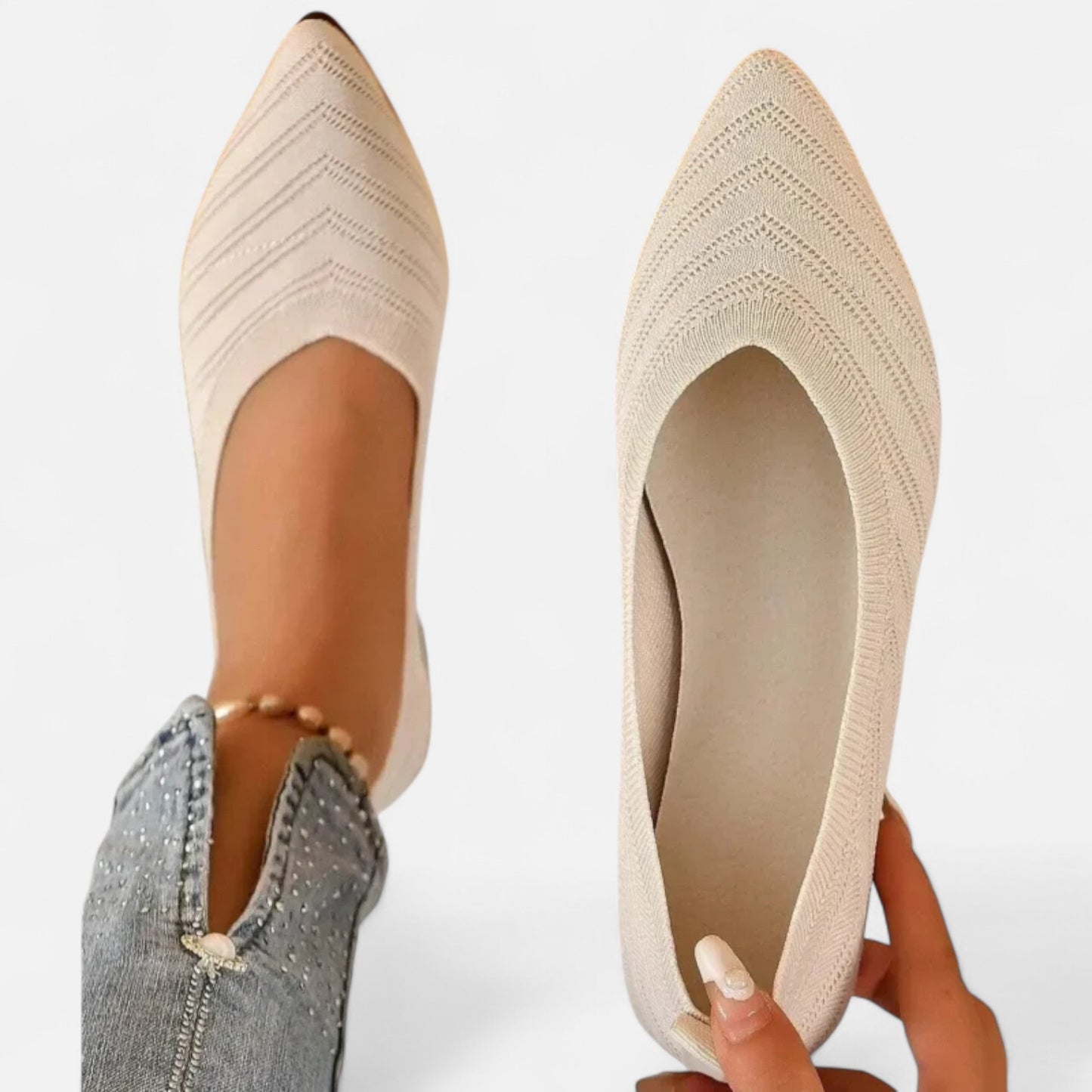 VelroisMode | Women's Flat Solid Casual Ballet Shoes – Effortless Elegance, Everyday Comfort