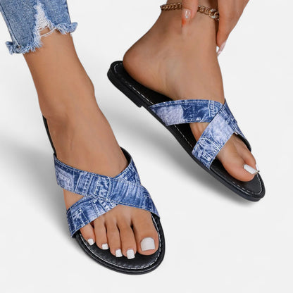 VelroisMode | Women's Minimalist Flat Sandals – Effortless Elegance, Everyday Comfort