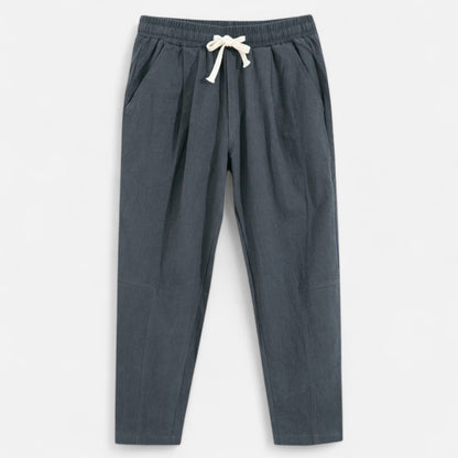 VelroisMode | Men's Cotton-Linen Drawstring Trousers – Effortless Summer Comfort