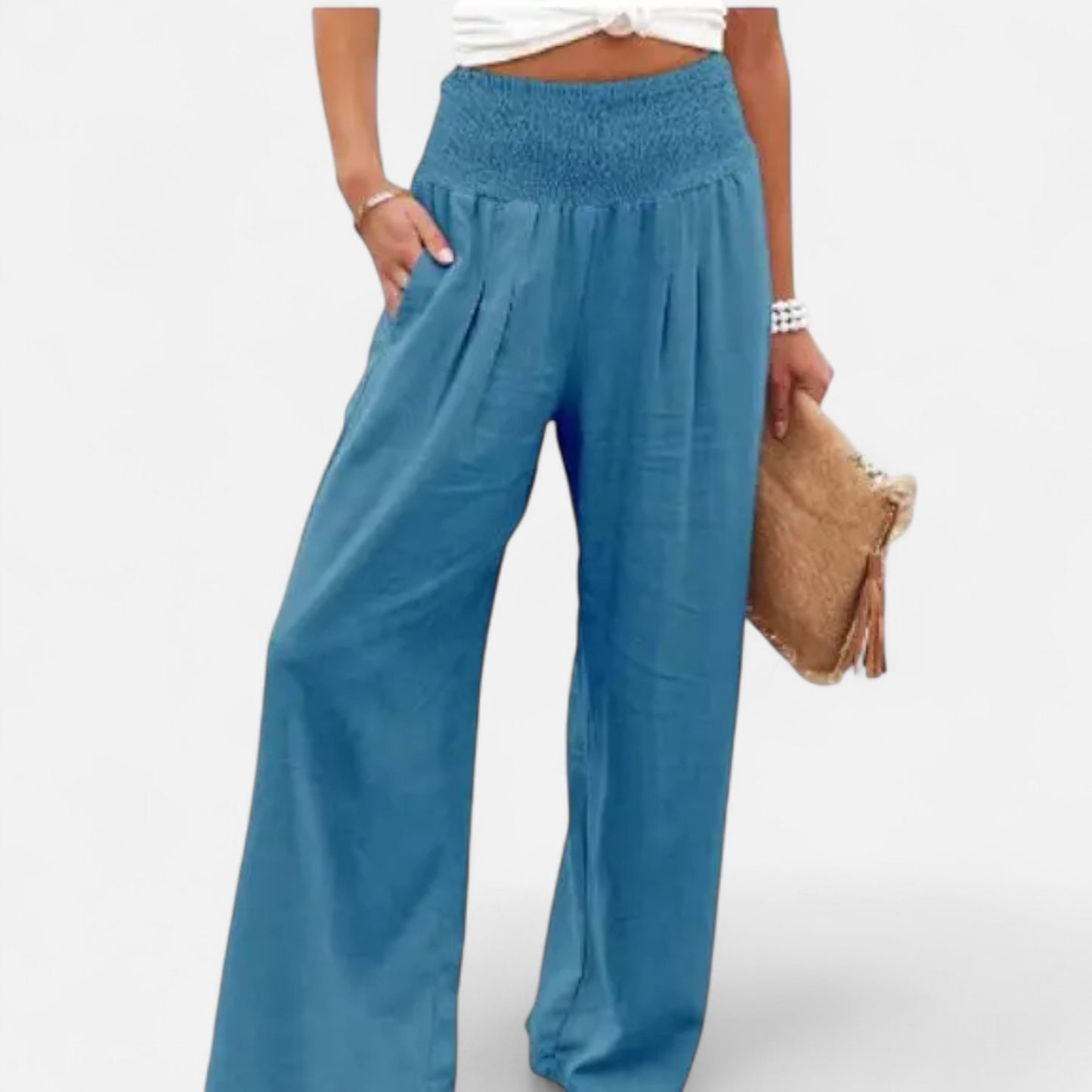 VelroisMode | Women's Cotton High-Waist Elastic Pants – Effortless Elegance, Everyday Comfort