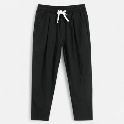 VelroisMode | Men's Cotton-Linen Drawstring Trousers – Effortless Summer Comfort