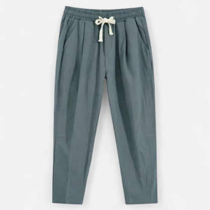 VelroisMode | Men's Cotton-Linen Drawstring Trousers – Effortless Summer Comfort