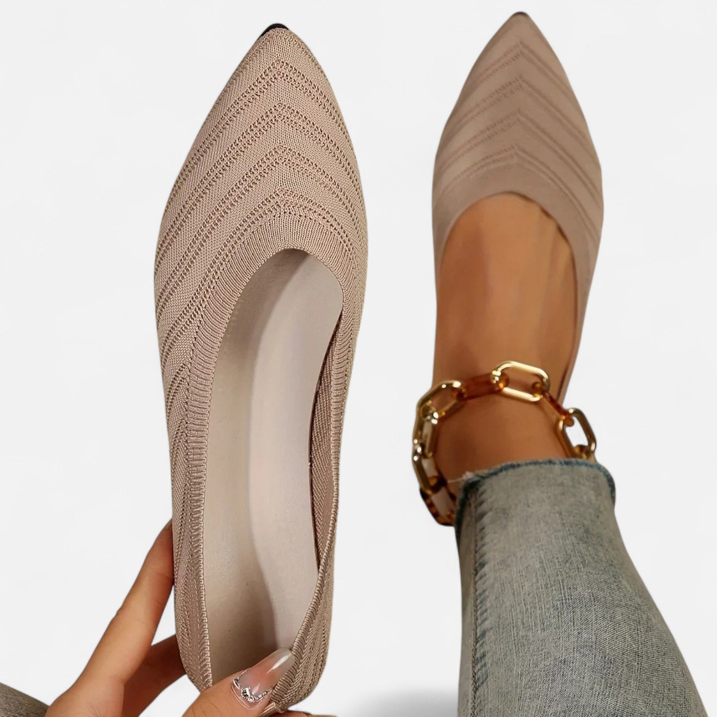 VelroisMode | Women's Flat Solid Casual Ballet Shoes – Effortless Elegance, Everyday Comfort