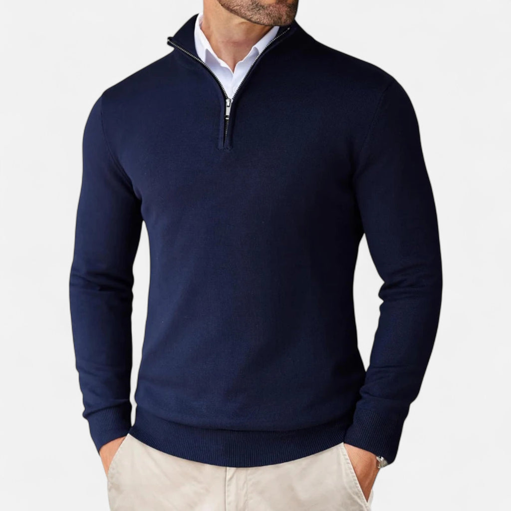 Velroismode | Men’s Slim Fit Zip-Up Sweater