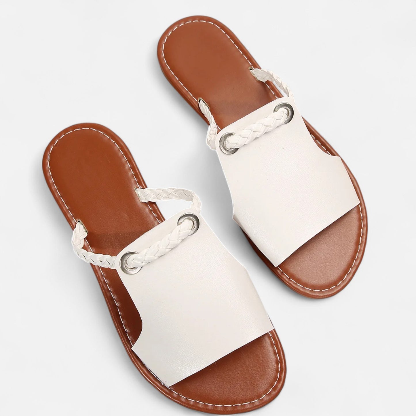 VelroisMode | Women's Minimalist Flat Sandals – Effortless Elegance, Everyday Comfort