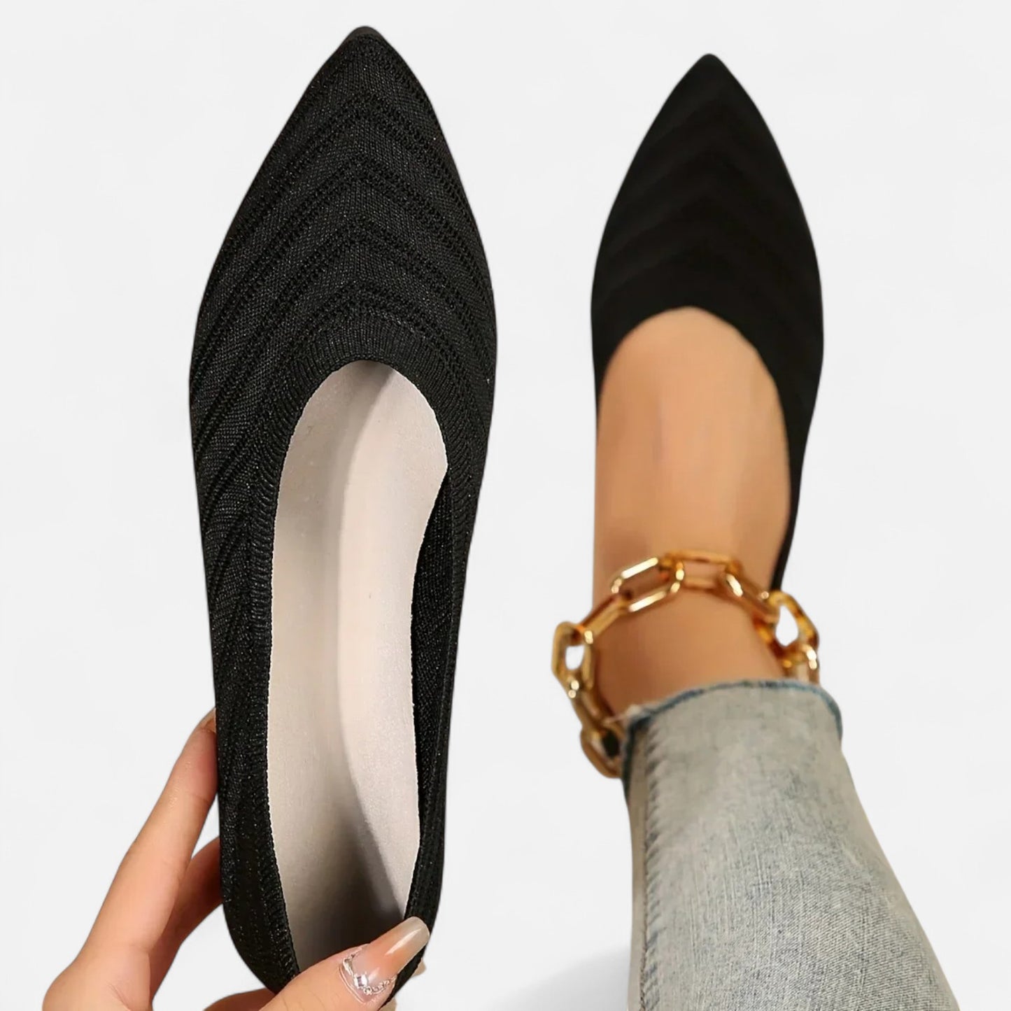 VelroisMode | Women's Flat Solid Casual Ballet Shoes – Effortless Elegance, Everyday Comfort