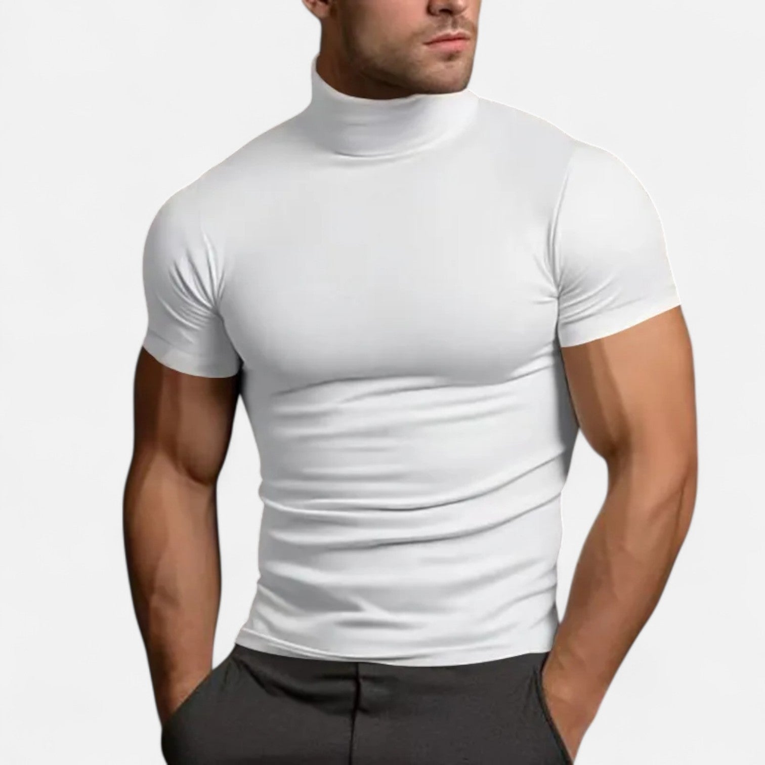 Velroismode | Men's Turtleneck T-Shirt