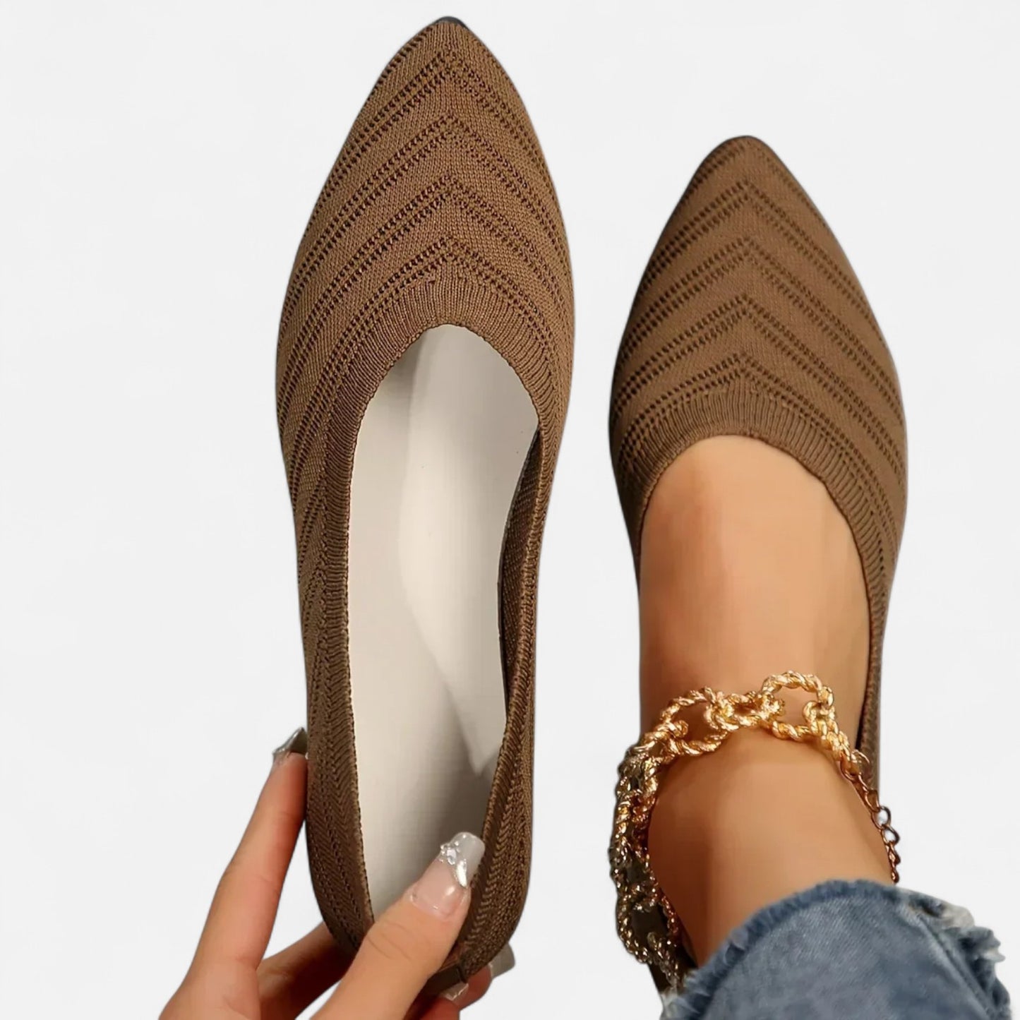 VelroisMode | Women's Flat Solid Casual Ballet Shoes – Effortless Elegance, Everyday Comfort
