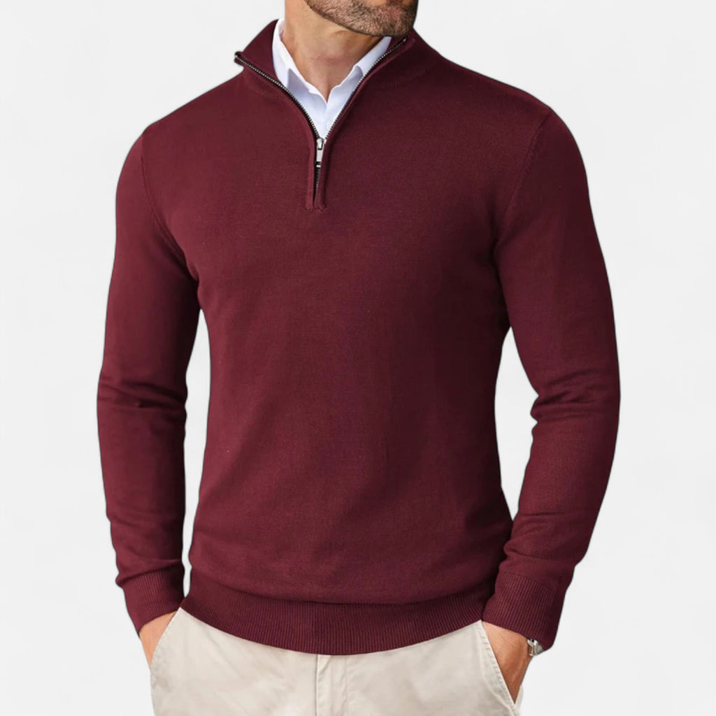 Velroismode | Men’s Slim Fit Zip-Up Sweater