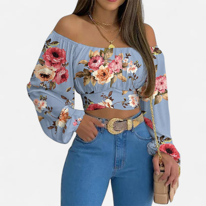 VelroisMode | Women's Chic Off-Shoulder Blouse – Effortless Elegance, Everyday Comfort