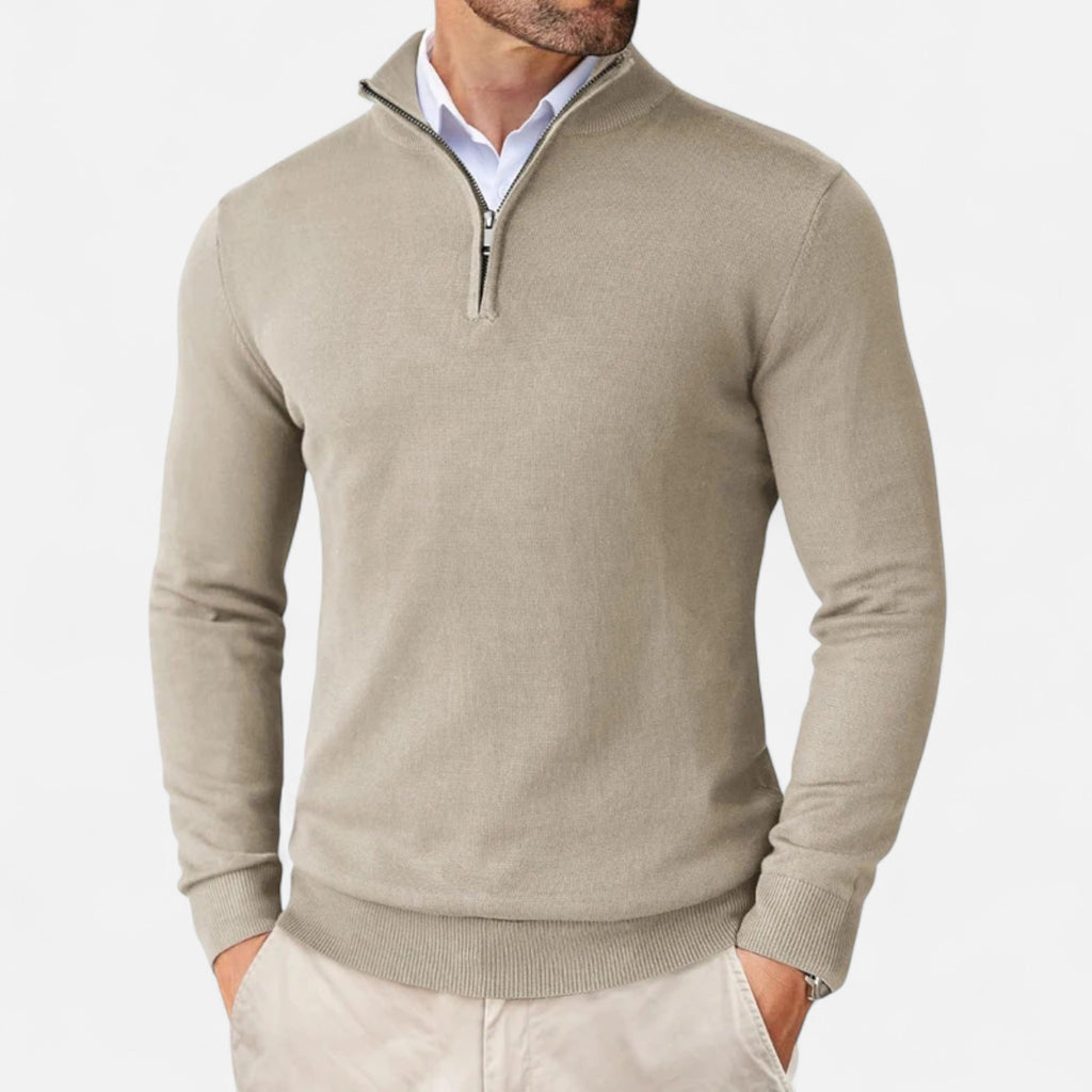 Velroismode | Men’s Slim Fit Zip-Up Sweater
