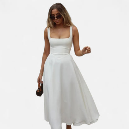 VelroisMode | Women's Elegant High-Waist Dress – Timeless Sophistication, Effortless Charm