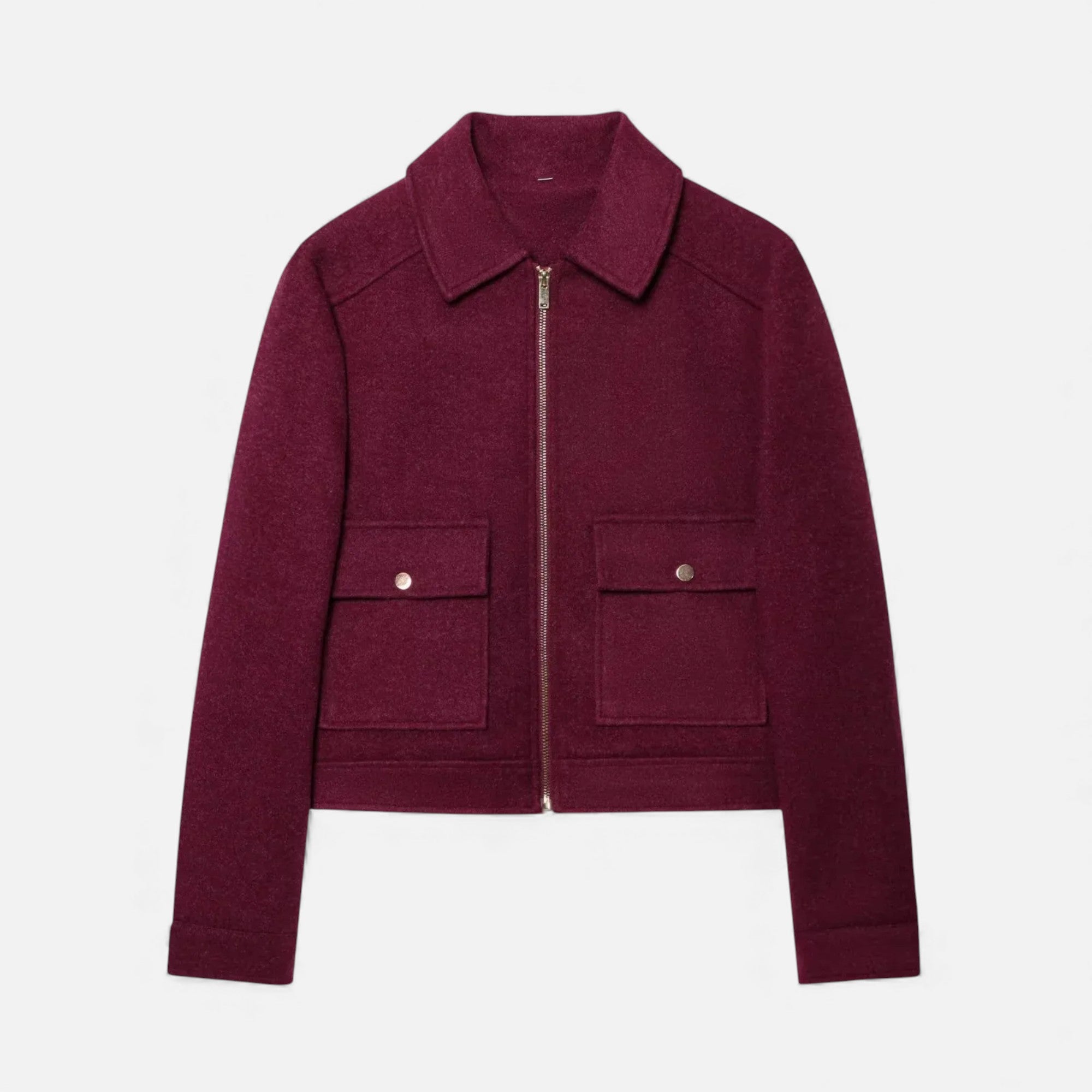 Velroismode | Women’s Long-Zip Heritage Jacket in Wool-Blend